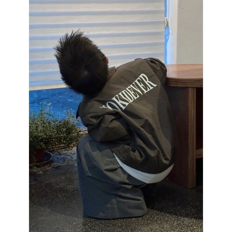 现货速发2025新款男童套装爆款外套裤子长T恤潮洋气夹克风衣