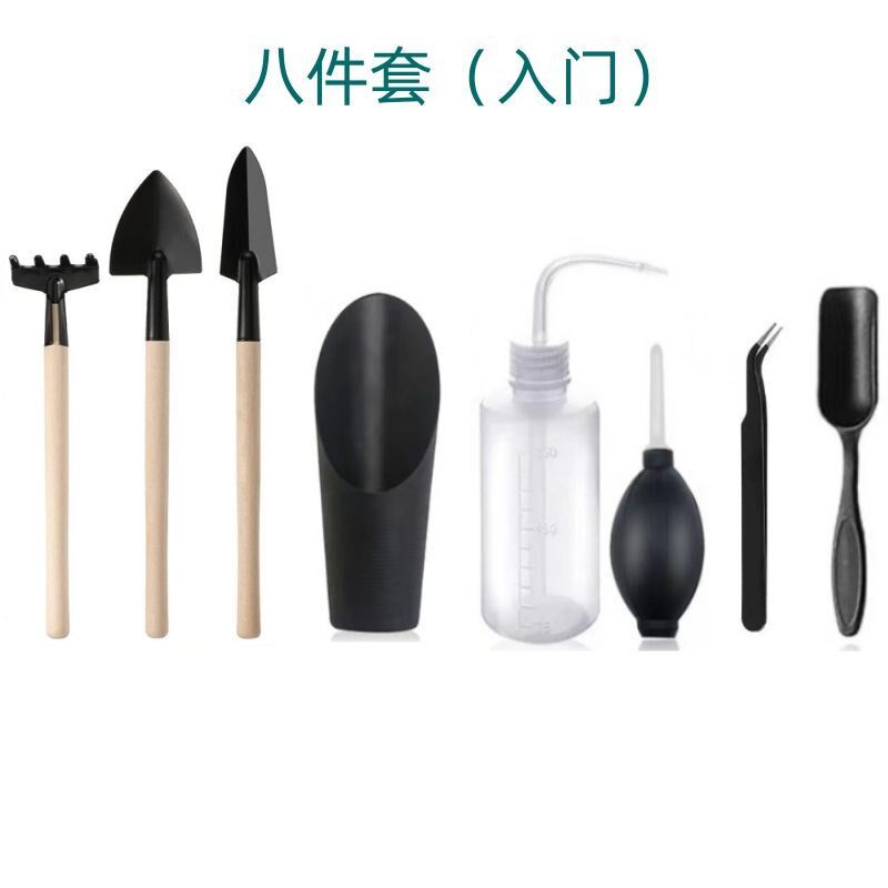 现货速发迷你园艺工具套装养多肉植物花卉小盆栽土铲耙浇花喷壶修