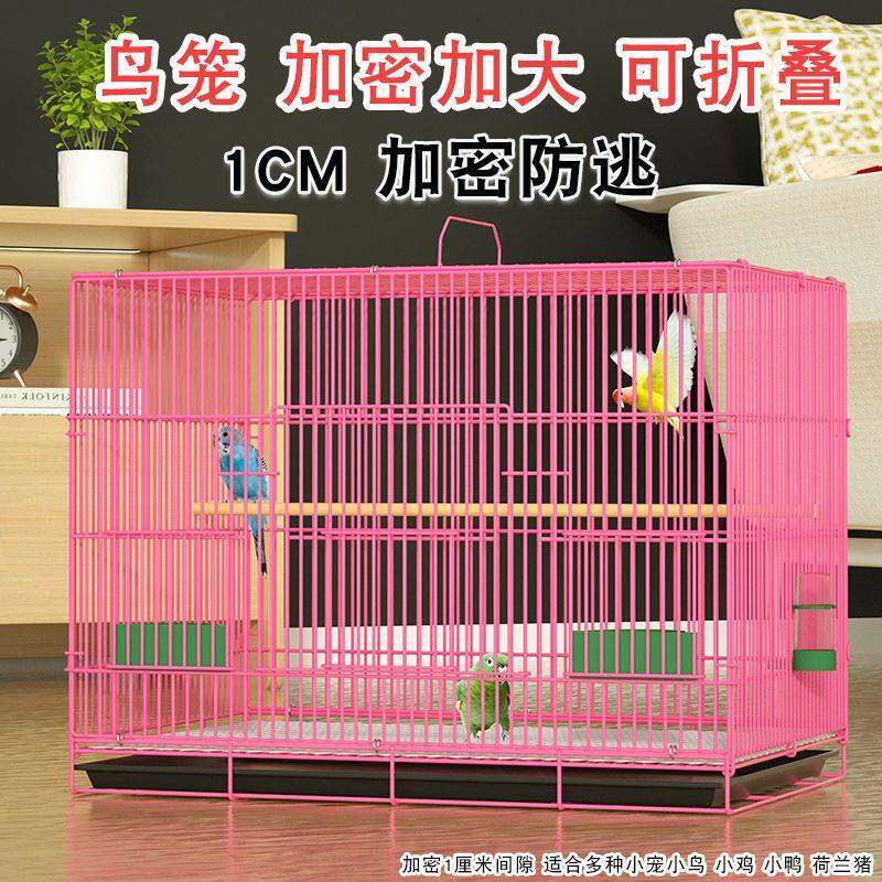 现货速发鹦鹉大号特大号带厕所户外八哥画眉绣眼百灵金属小鸟笼子