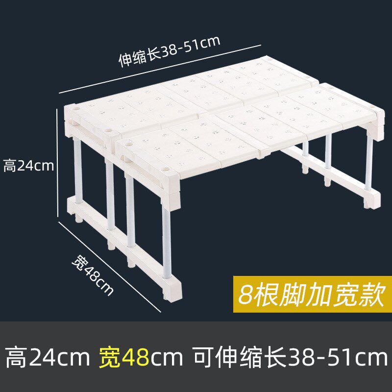 现货速发加宽衣柜分层隔板柜子分层架衣橱免钉隔断柜内可伸缩置物