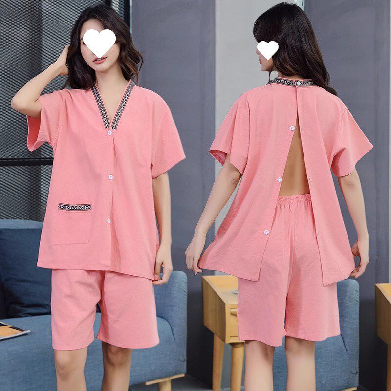 现货速发艾灸服前后开衫背开长袖针灸衣服男开扣按摩足疗汗蒸服