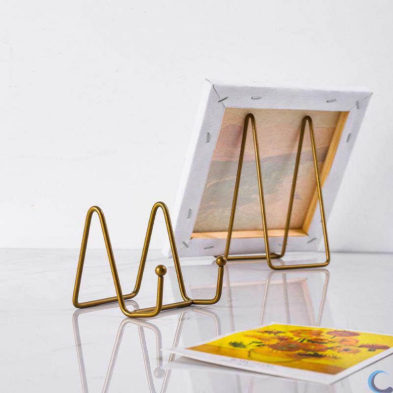 现货速发欧式铁艺展架画板画架创意桌面立式照片托架油画金属支架
