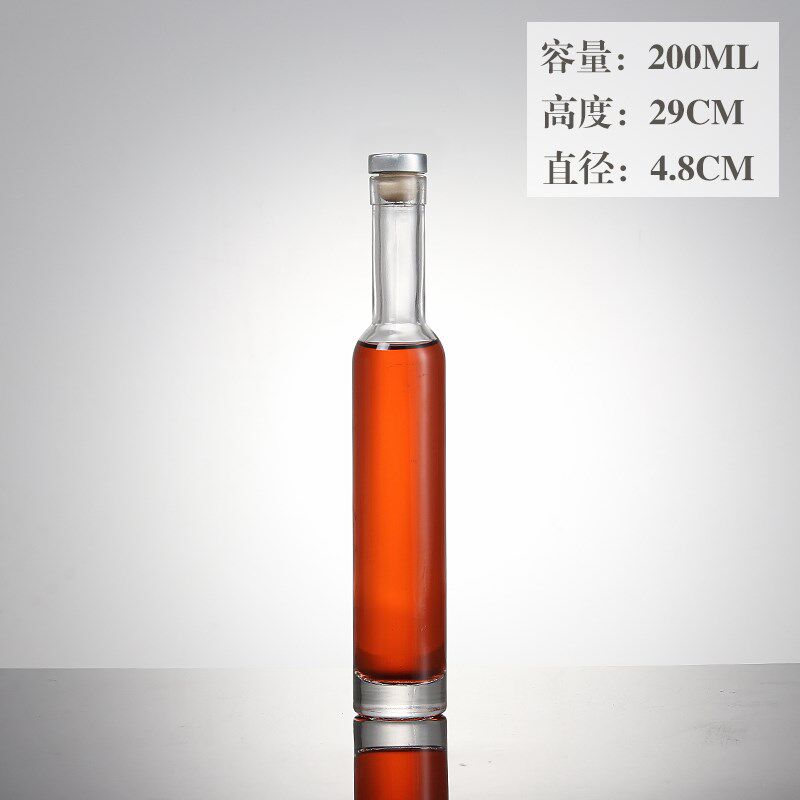 现货速发红酒瓶玻璃洋酒瓶玻璃酒瓶空瓶白酒玻璃瓶冰酒瓶一斤装酒