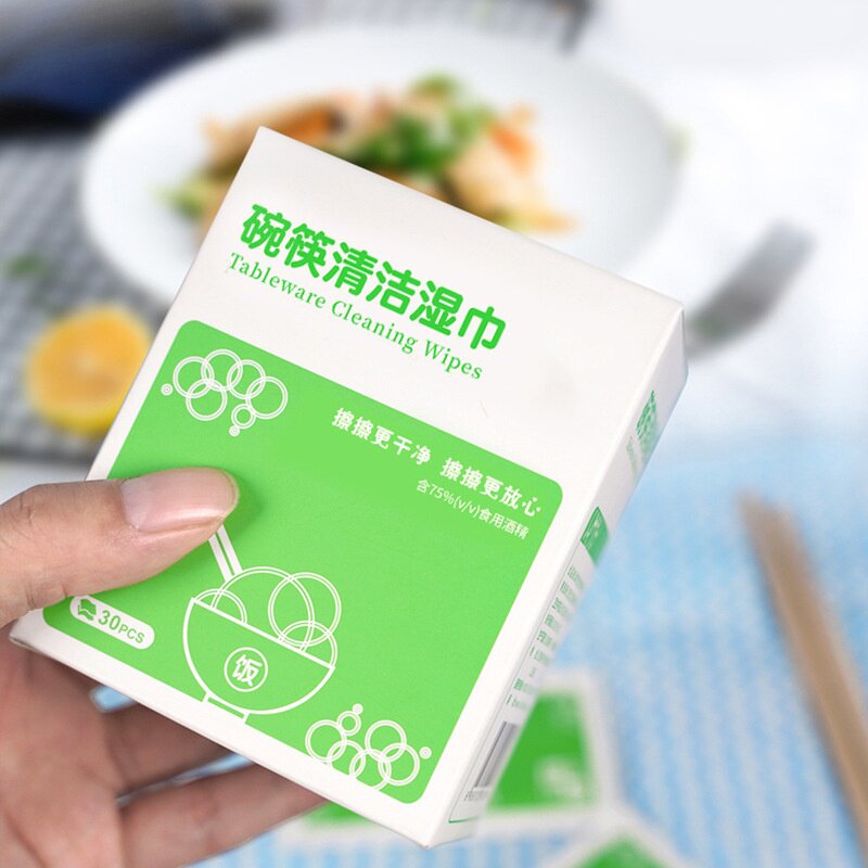 现货速发餐具消毒湿巾旅行一次性碗筷清洁消毒纸酒精棉片儿童快餐