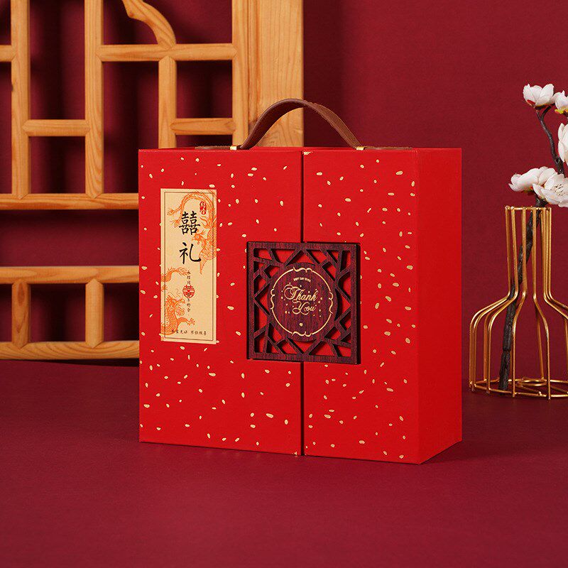 现货速发金榜题名手提中式结婚盒伴手礼包装盒婚礼回礼乔迁之喜寿