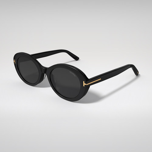TOM FORD太阳眼镜 TF防紫外线复古新款猫眼小框墨镜女士 FT1172-K