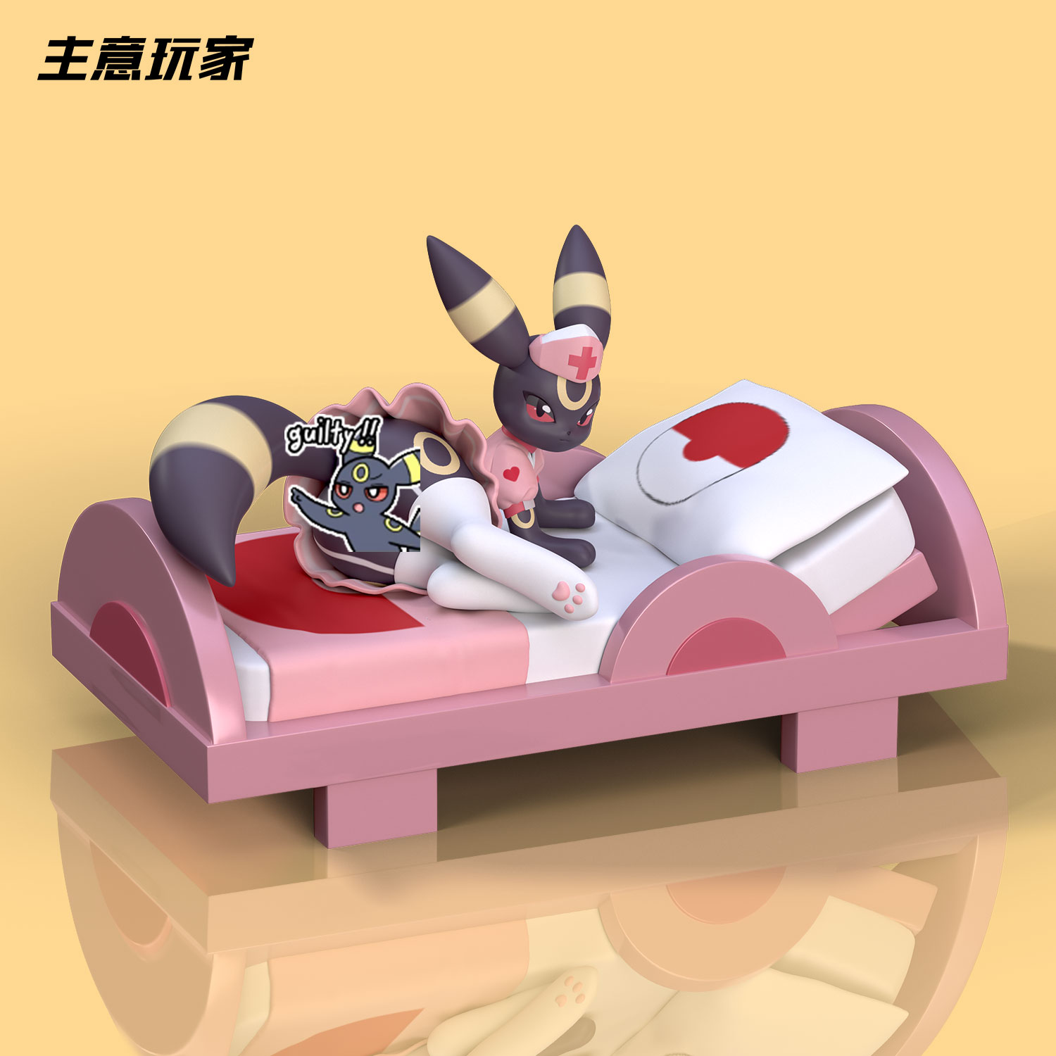 【补款吃现】月布魅魔伊布系列性感护士月亮伊布1/20手办GK模型模