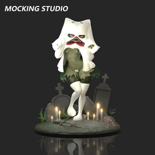 主意玩家幽灵魔幻假面喵1/8比例手办夜光GK模型模玩摆件潮玩福瑞