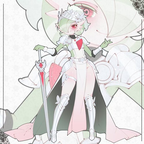 原画仙型）主意玩家&ryzij：骑士沙奈朵手办1/20比例世界模型模玩