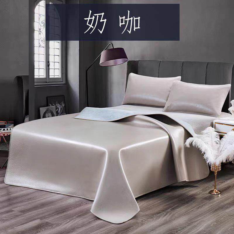彩色牛皮席 真皮整张头层牛皮凉席真皮床垫高端夏季软席三件套