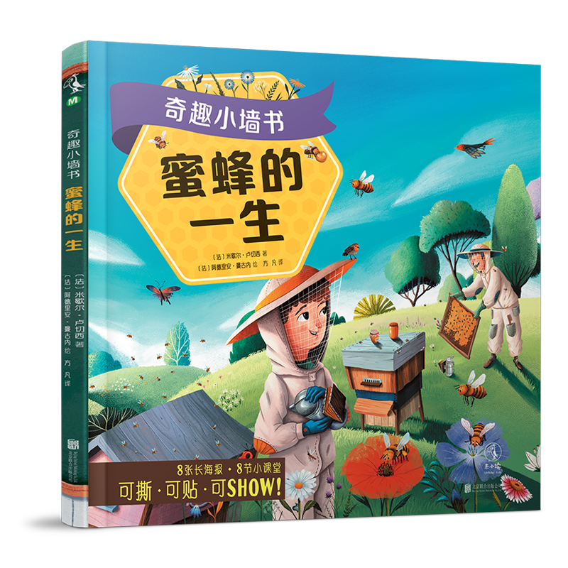 【官方正版】奇趣小墙书：蜜蜂的一生 可以撕、可以贴、可以show的奇趣小墙书，爸妈一教就会孩子一看就懂