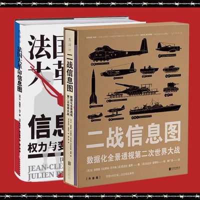 法国大革命信息图+二战信息图（升级版无刷边）：数据化全景透视二战,解构西方的历史、制度与观念