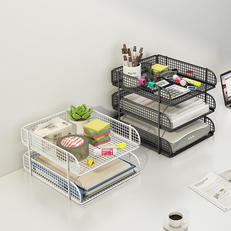 极速金属文件框文件架办公室铁质多D层文件夹档案收纳盒书架横式