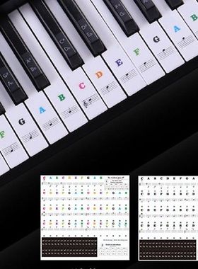 极速Transparent Piano Keyboard BSticker 54/61 Key Electronic