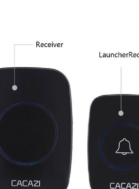 极速CACAZI Wireless Waterproof Doorbell 300m RaRnge US EU  P