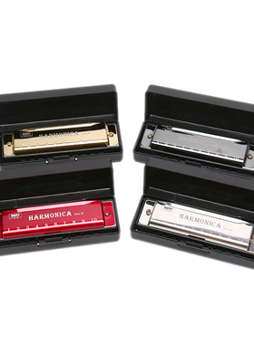 极速.10 Hole Harmonica Mouvth Organ Puzzle Musical Instrumen