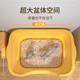 新品 猫厕所防臭幼猫猫M沙盆子一体防外溅猫 猫砂盆超大号半封闭式