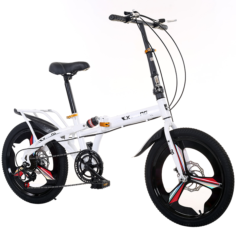 极速折叠自行车男女式成年人超轻便携14/16/2O0寸单变速儿童小型