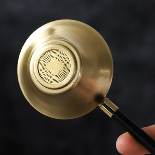 极速LUaWU copper tea strainers with holder tea accessories