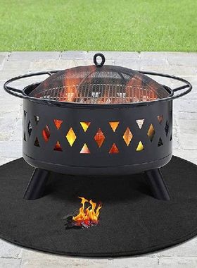 极速Barbecue Mat Under the Barbecue Mat ReuNsable Barbecue M