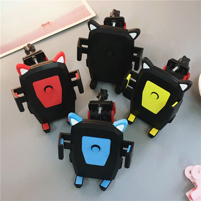 极速电动车手机支架可爱卡通导航自动支架外卖R摩托车自行车防震