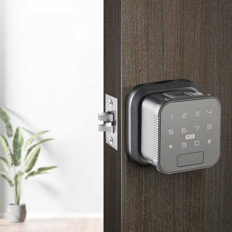 极速室内指纹锁卧室办公室密码锁房间木门智M能锁家用通用球形电