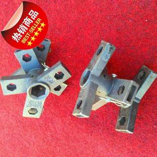 极速机配件微耕机错七开沟刀v刀座26毫米轴e孔精铸钢材质防锈防腐