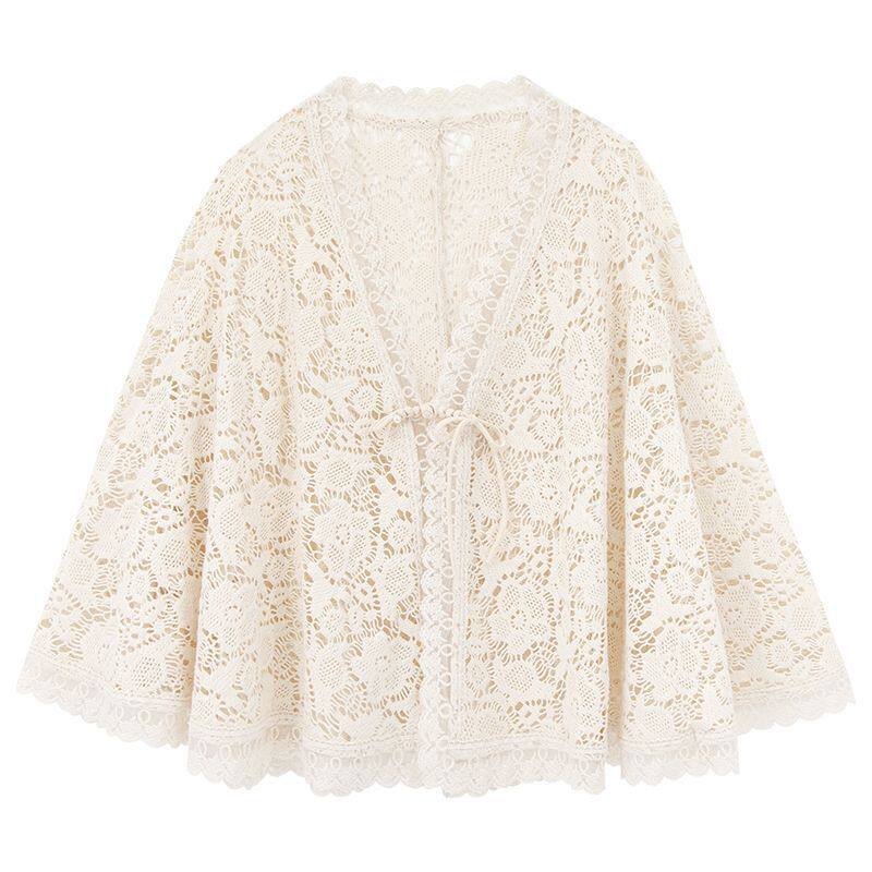 极速蕾丝批肩女夏天季款穿的搭配旗袍专用披肩斗篷披Y风外搭小外