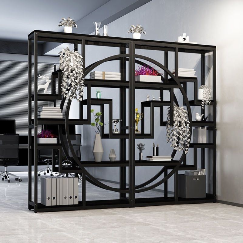 极速隔断屏风置i物架落地花架客厅铁艺办公室装饰柜墙餐厅玄关屏