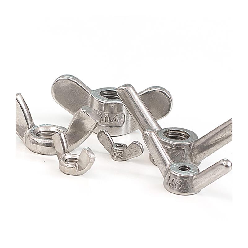 极速304/316不锈钢手拧螺母大耳朵蝶形羊角元宝螺丝帽M5M6WM8M10M