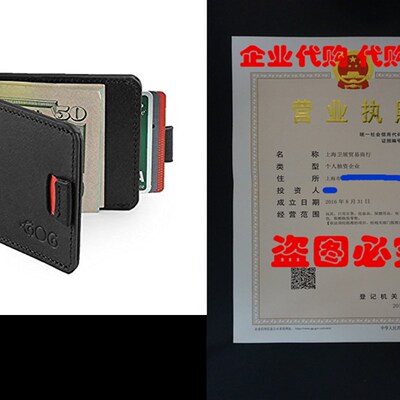 极速Agobg Magnet Money Clip Wallet For Men - Ultra Slim Genu