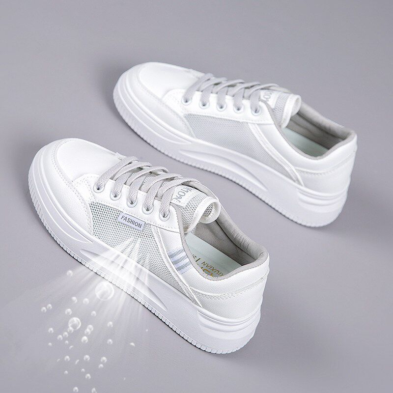 新品镂空小白鞋i女款2026新款夏季薄款透气板鞋百搭34码学生网面