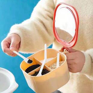 极速Kitchen Gadgets Plastiwc 4 Compartments Seasoning Box Sa