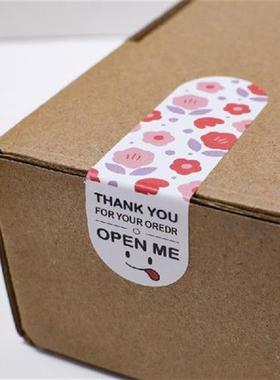 极速100Pcs/Pack Cute Thank You ForE Your Order Stickers Seal