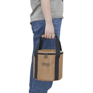 极速漫天户外野营可携式炊具收纳包登山野餐露营便U捷锅具收纳桶