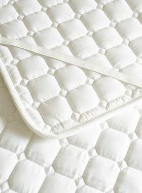 极速白色宾馆酒店牀护垫民宿用A防滑席梦思软垫榻榻米薄牀垫保护