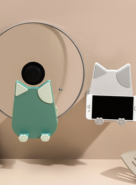 极速子多功能置物收纳层架壁挂式免打孔厨房家用坐U式卡通放锅盖