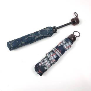 极速红叶雨伞格子伞加大双人三人特大格子雨伞男女商X务伞十骨学