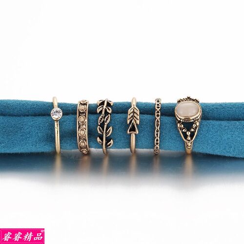新品Jewelryg Retro ethnic style rings joint ring set Knuckle