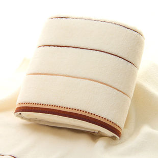 极速京京毛巾M 140cm390g白 3127浴巾素色吸水浴z巾洗澡巾裹巾70