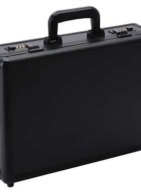 极速全黑色铝合金五o金工具箱手提式密码箱子仪器设备箱大小号带