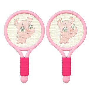 速发男童羽亲子互动网孩运动球拍套装2-岁4宝宝室内儿球玩园