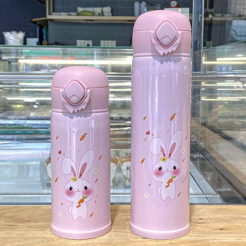 速发保温杯韩版学生可爱0泡不锈钢水杯 小清新可携式防摔4茶杯子