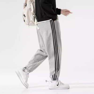 中大童三条杠运动卫裤男童秋冬潮