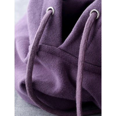 男女童深紫色连帽卫衣中大童秋冬