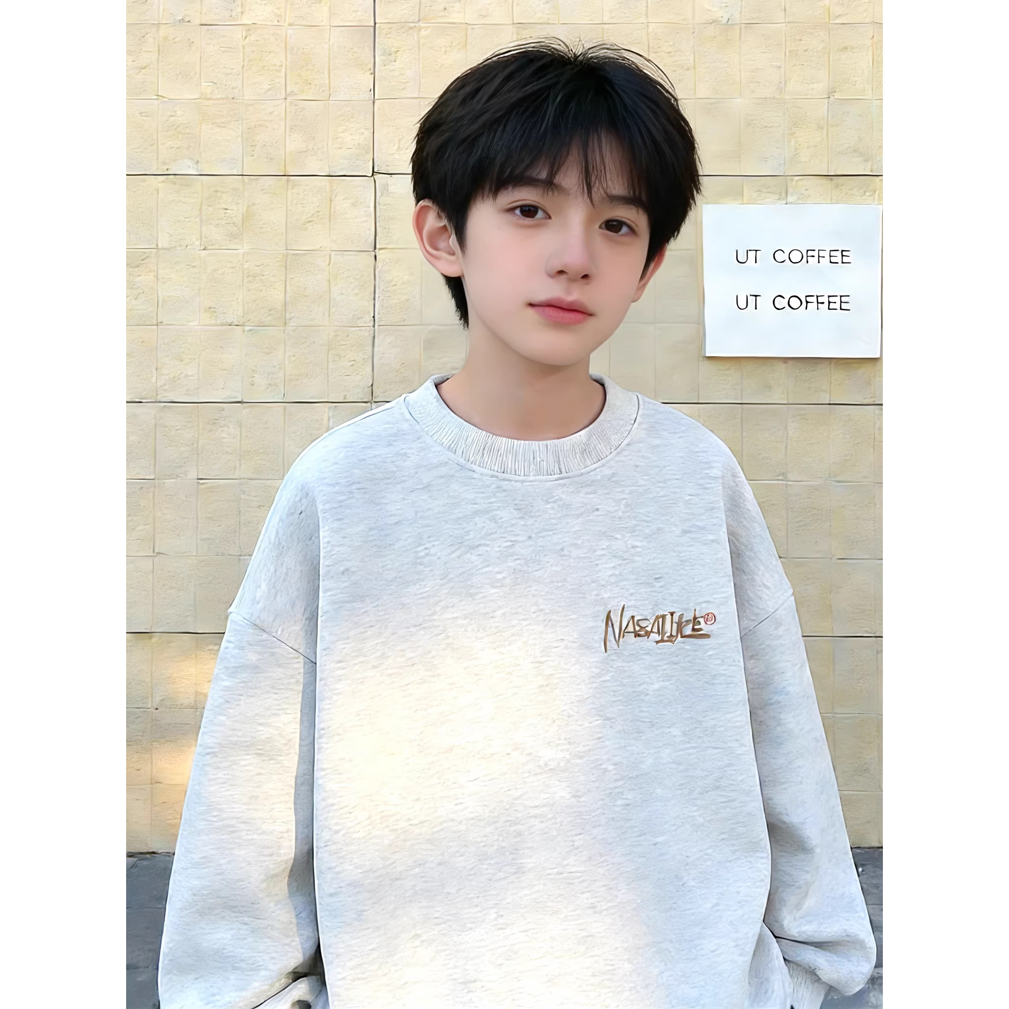 男童卫衣潮牌百搭圆领2026新款春秋长袖加绒加厚儿童内搭上衣外套,童装/婴儿装/亲子装,卫衣/绒衫,淘宝优惠券,粉丝福利购,淘宝优惠卷