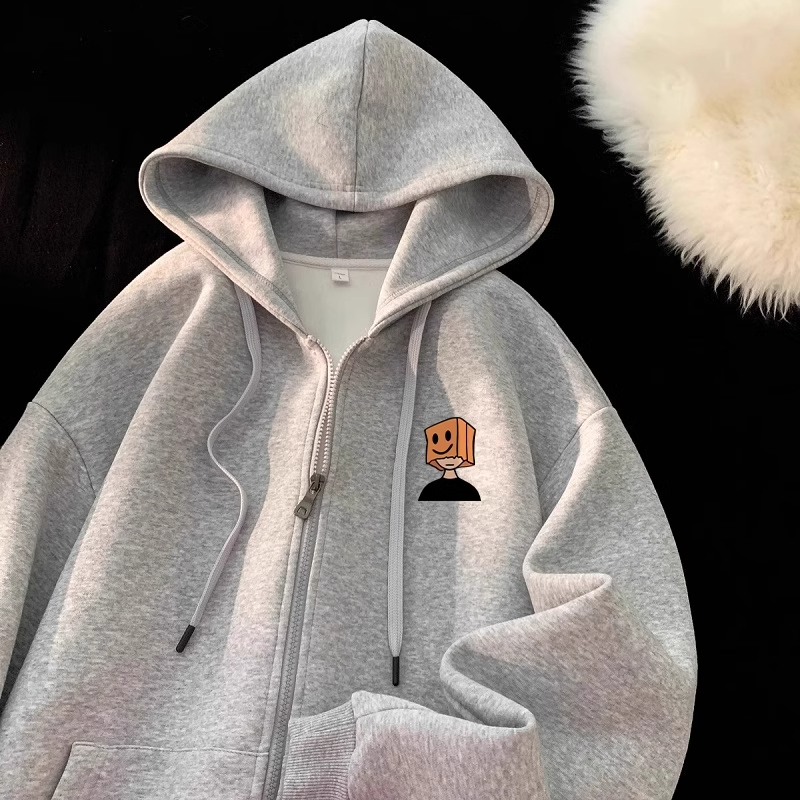 中大童连帽开衫卫衣男童秋冬新款