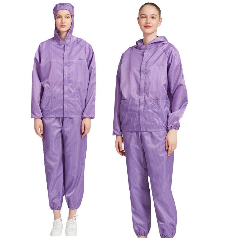 防静电服连帽分体无尘洁净电子食品车间防尘净化喷漆防护工作服男