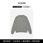 加绒卫衣 TRACK潮牌情侣高街宽松秋冬圆领长袖 现货 WE11DONE