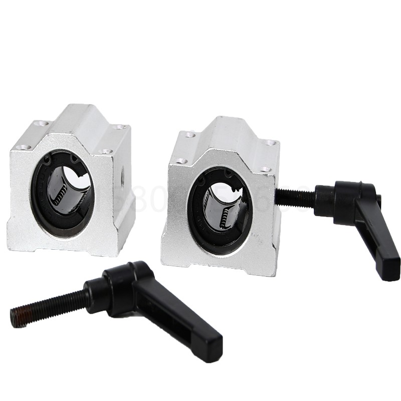 直线箱式滑块d锁紧定位光轴轴承SCS10 12 16 20 25 30 35 40UU/LU